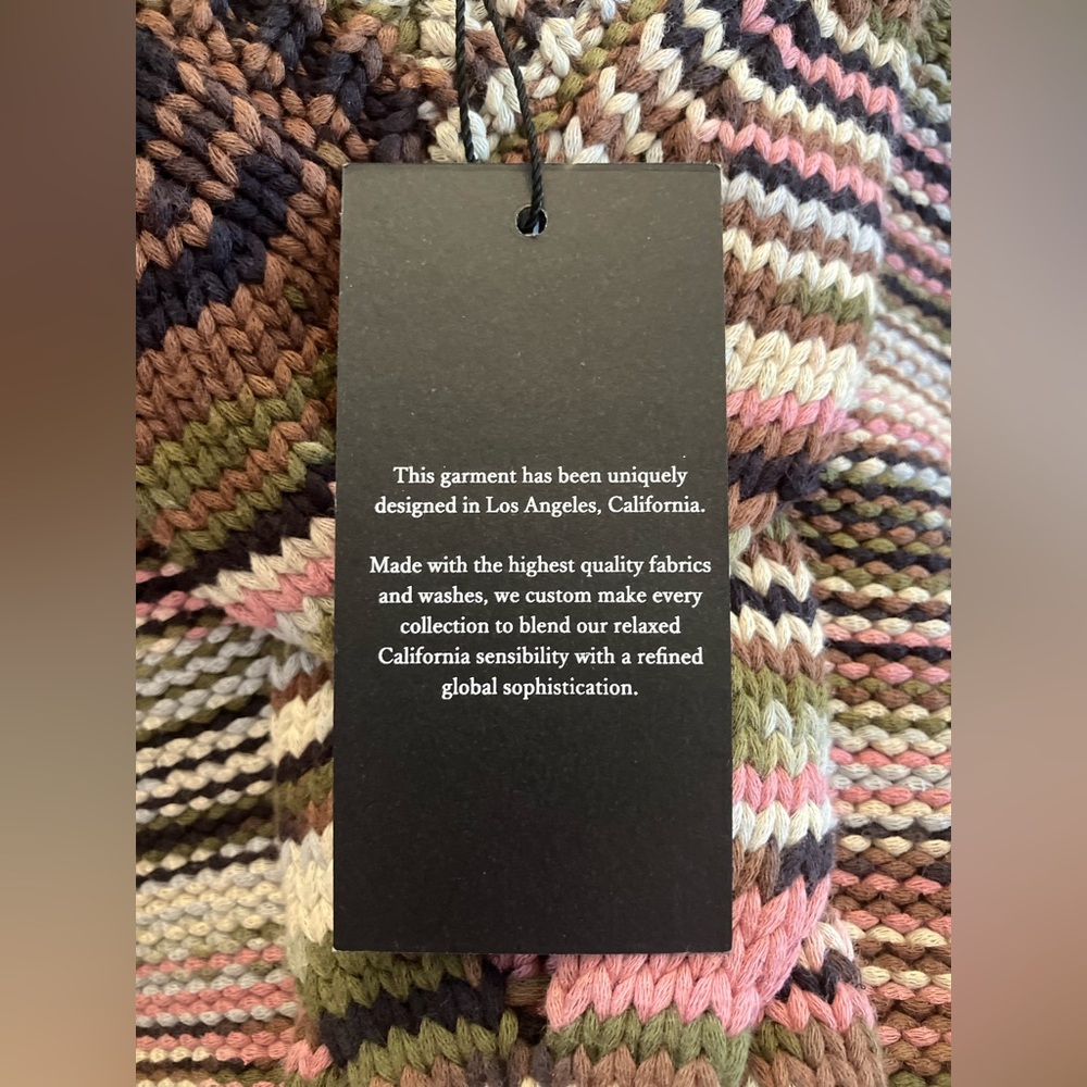 NWT RAILS Brixton Knit Sweater Vest Green/Brown/Pink Multi Forest Space Dye XL - Picture 12 of 16